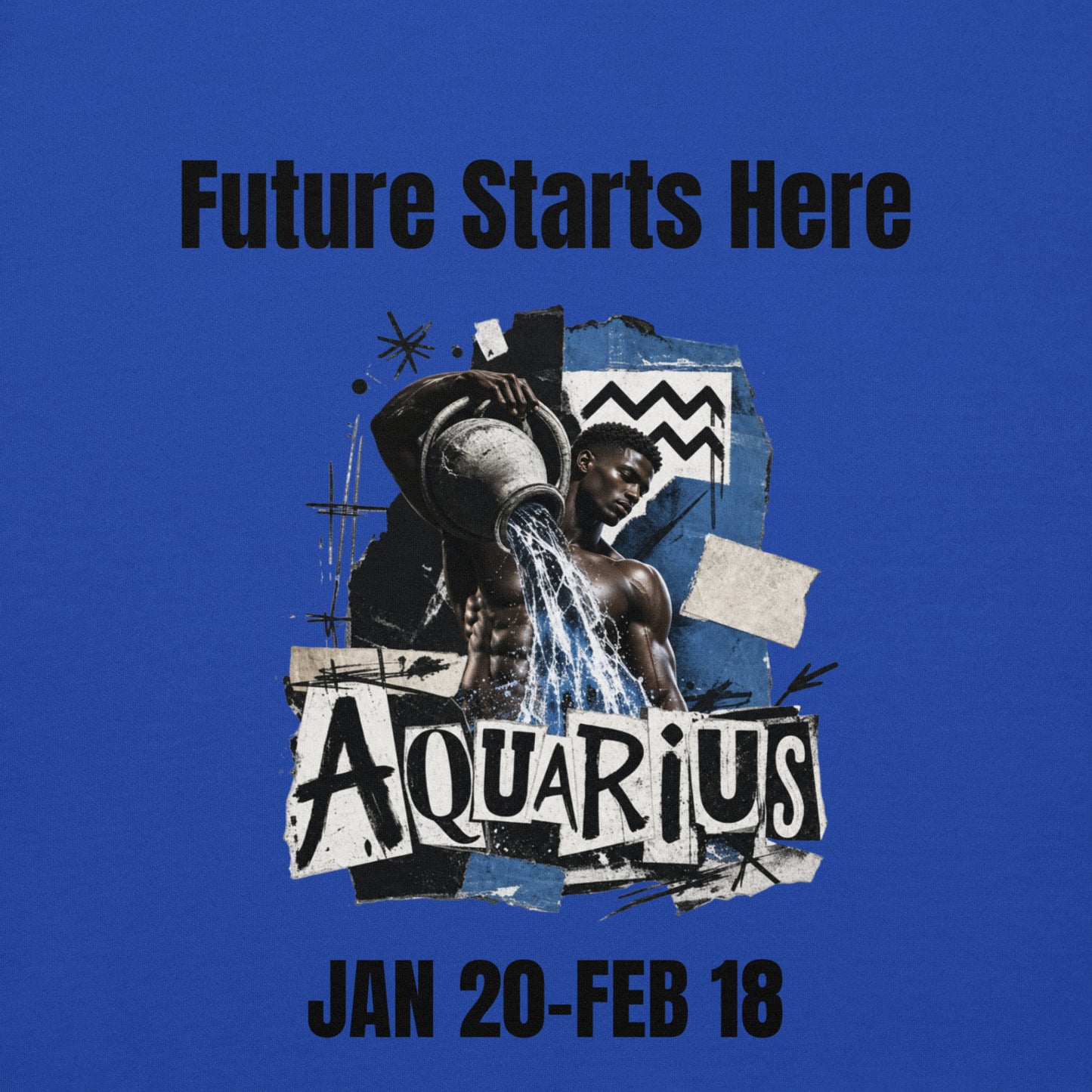 Aquarius Future starts here Unisex Hoodie
