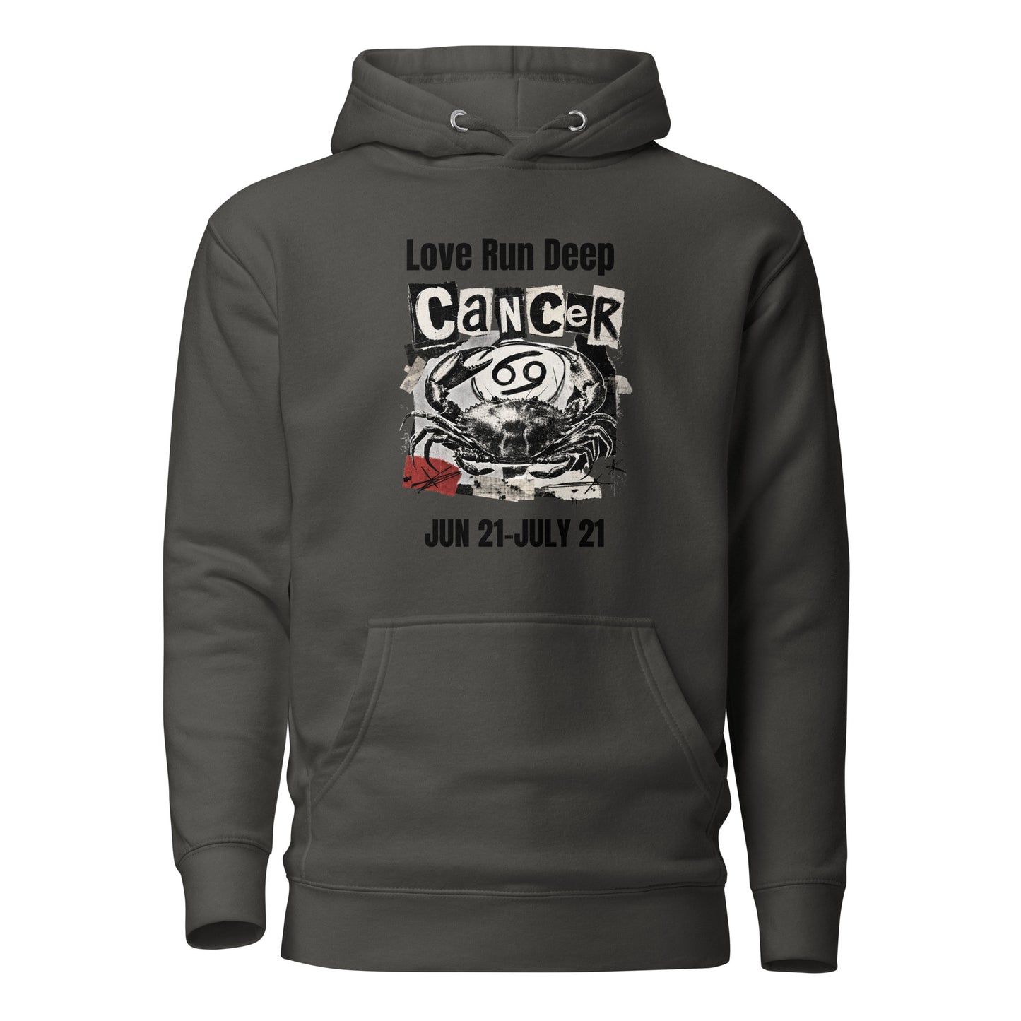 Cancer Love Run Deep unisex hoodie