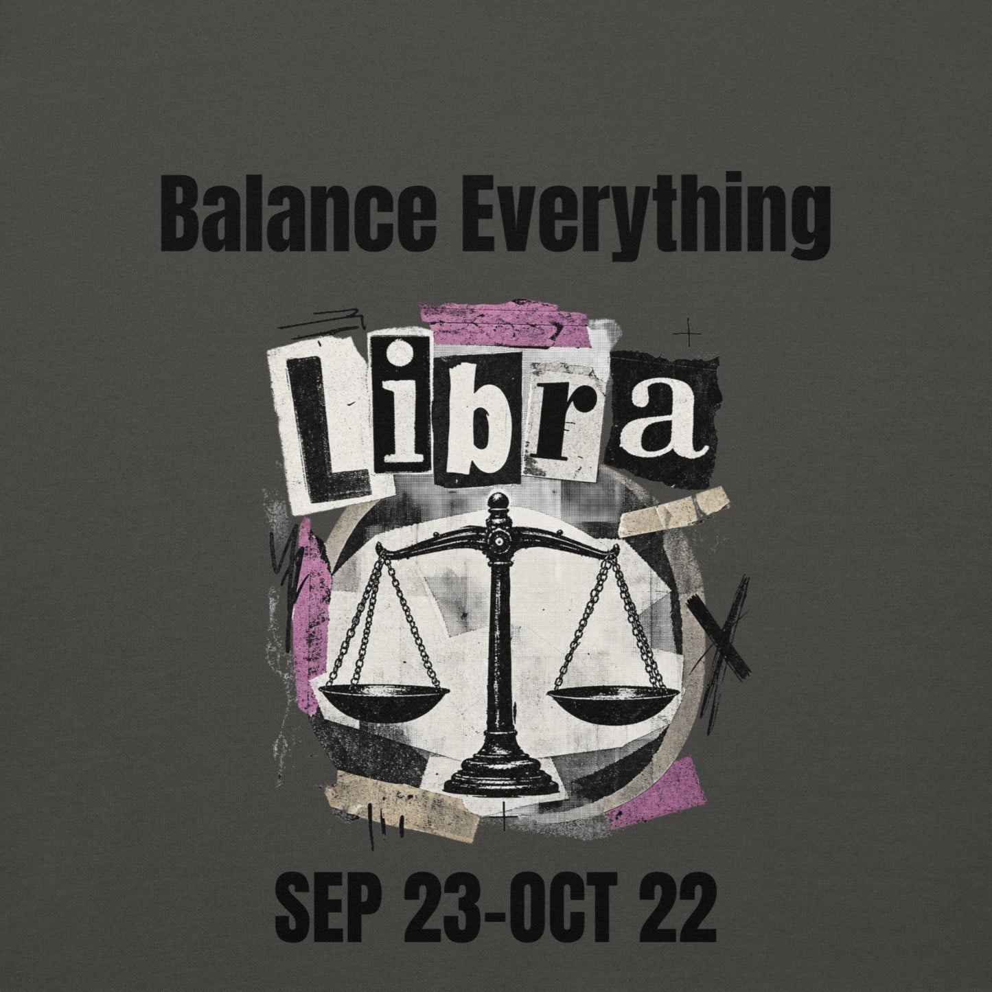 Libra balance everything unisex hoodie