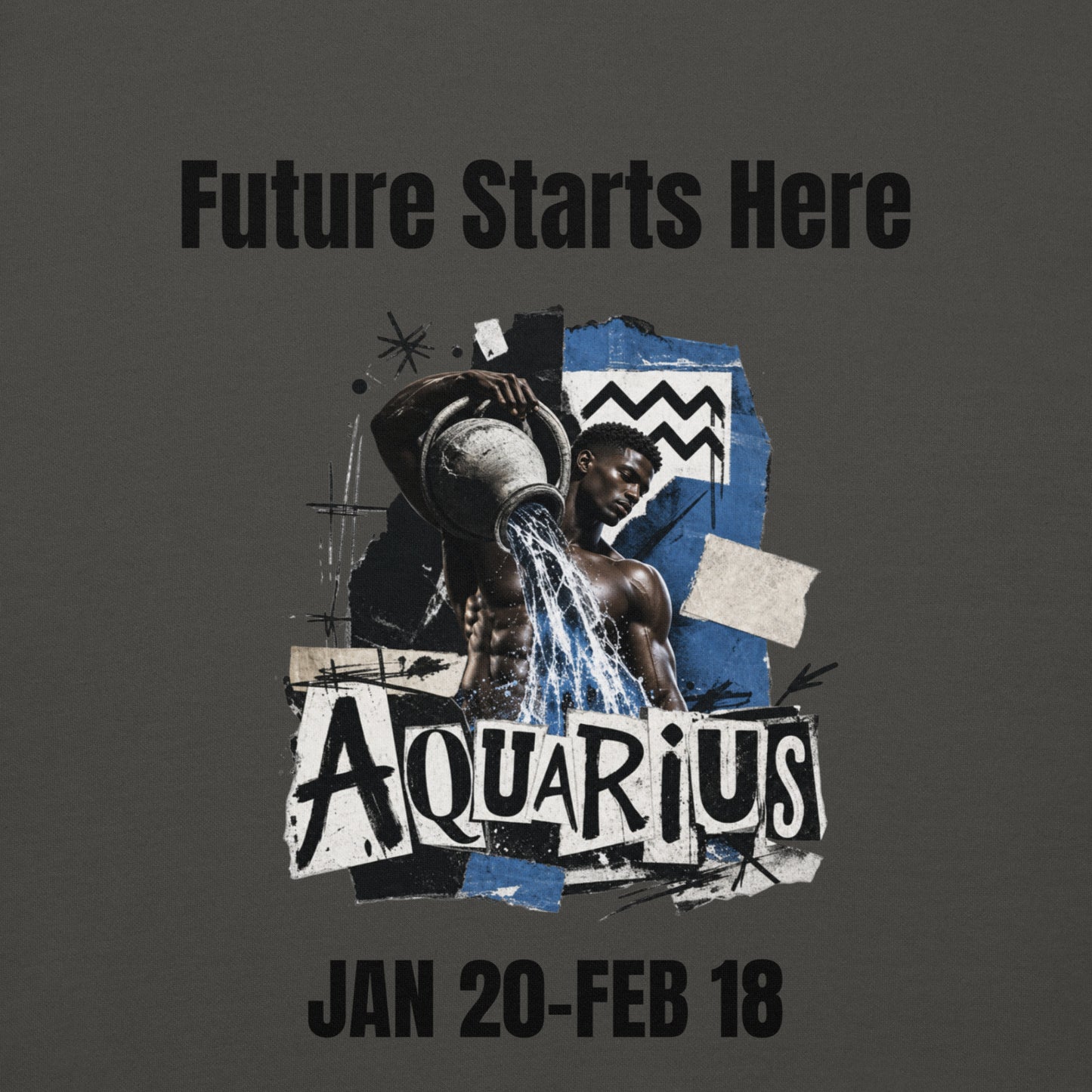 Aquarius Future starts here Unisex Hoodie