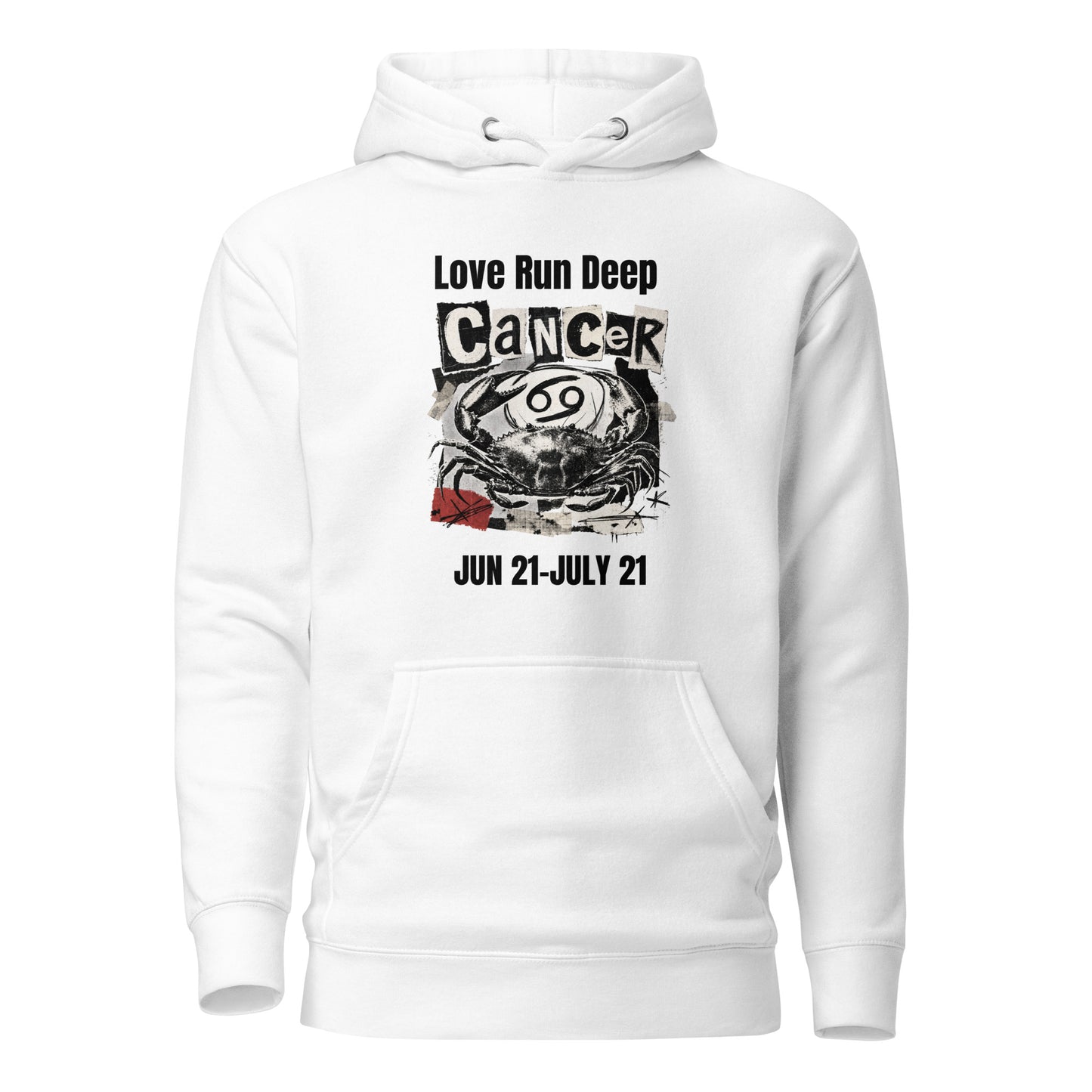 Cancer Love Run Deep unisex hoodie