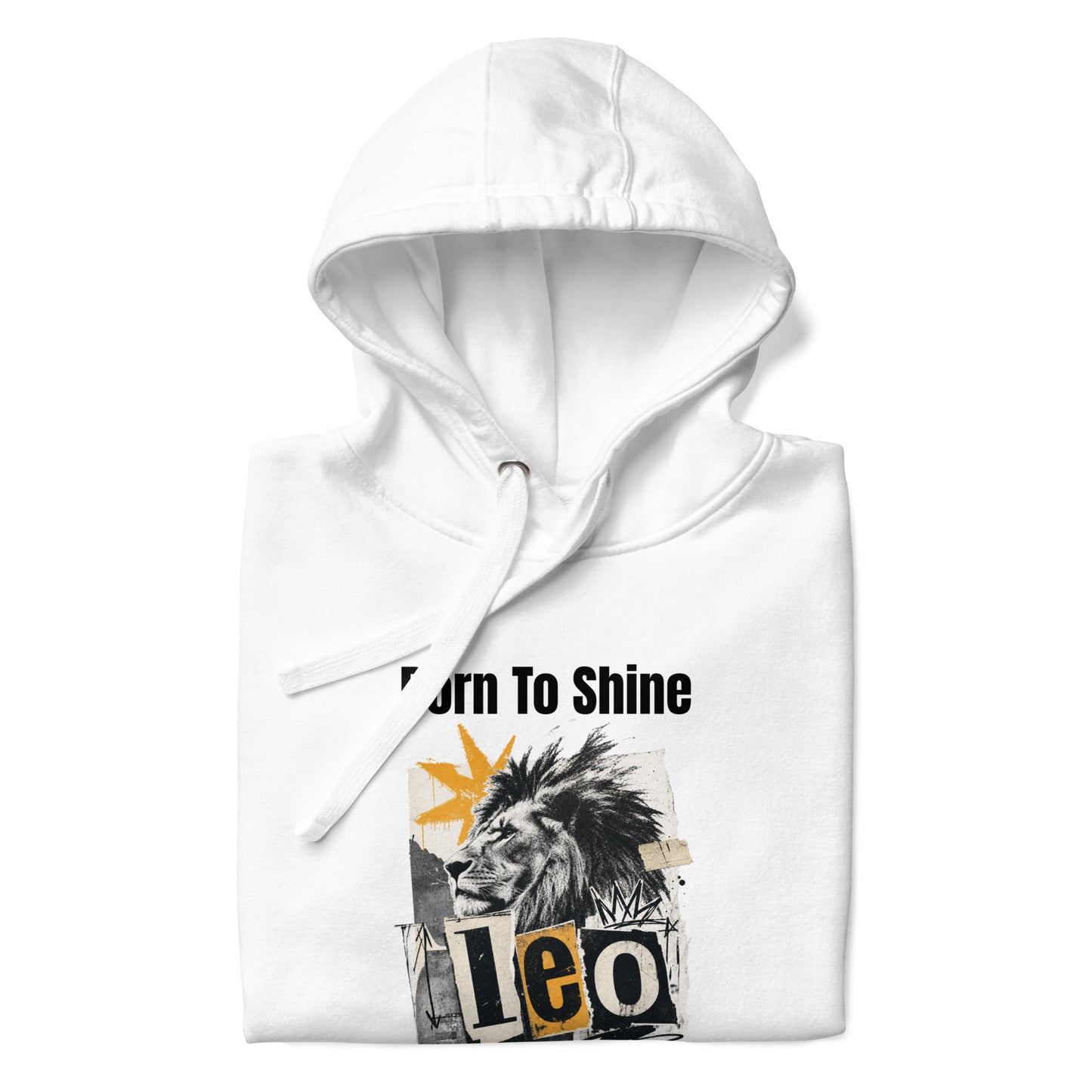 leo born to shine unisex hoodie
