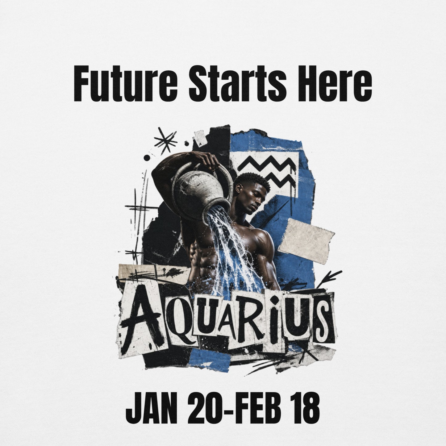Aquarius Future starts here Unisex Hoodie