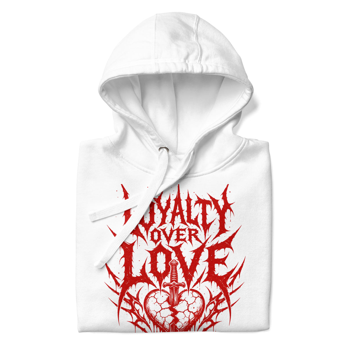 LOYALTY OVER LOVE HOODIE RED EDITION