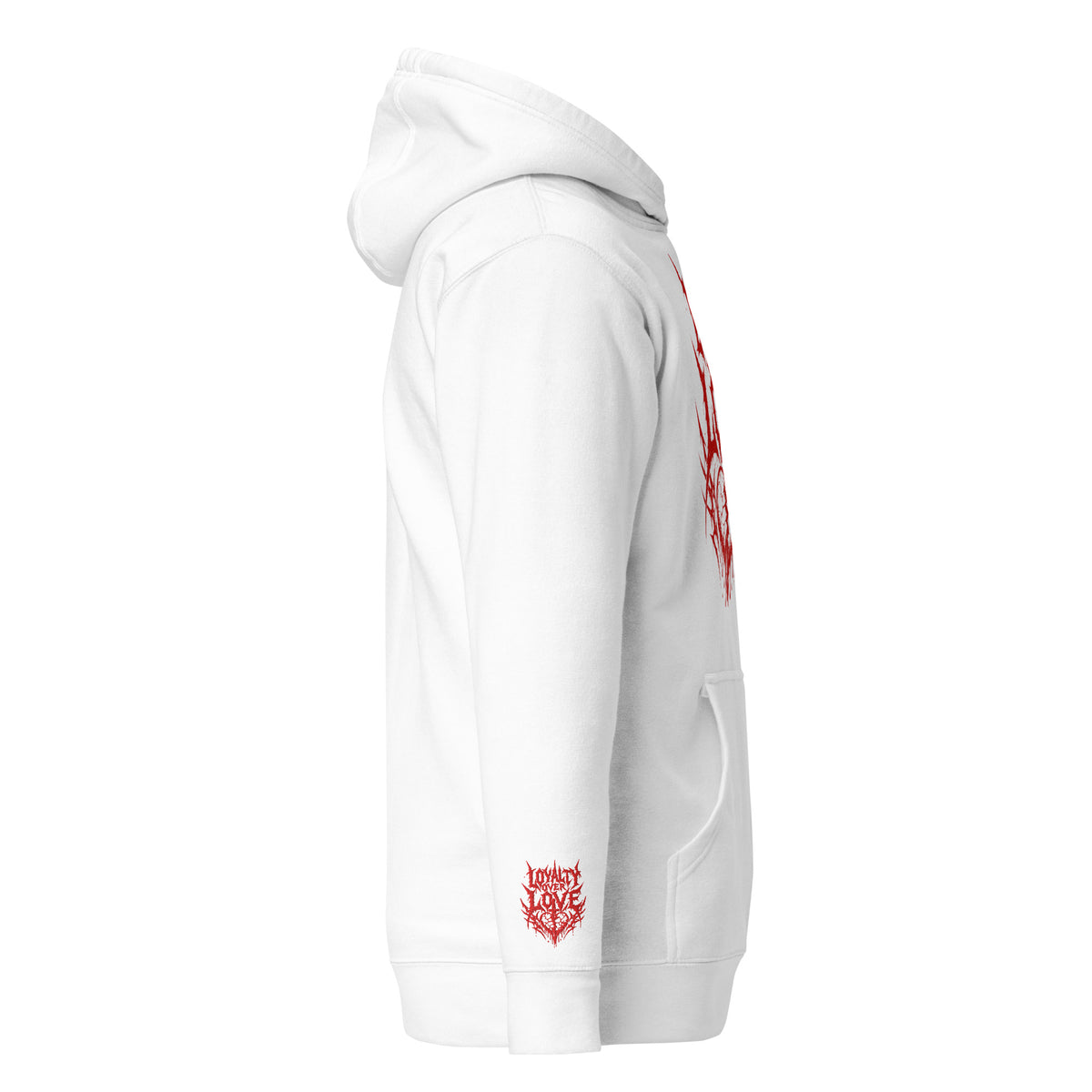 LOYALTY OVER LOVE HOODIE RED EDITION